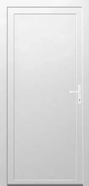 Meilleure Vente Porte de service pleine PVC - Blanc - 208x86cm QUADROFORM
