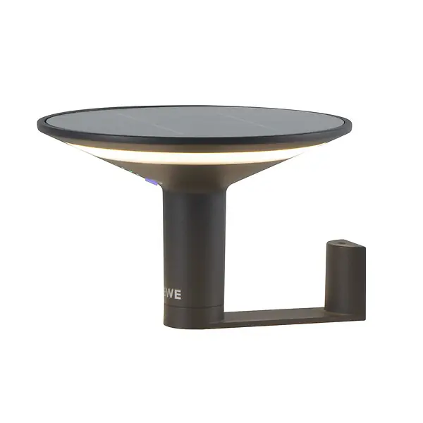 Vente Directe Applique murale solaire aluminium KEOPE WALL Noir H14cm LUMISKY