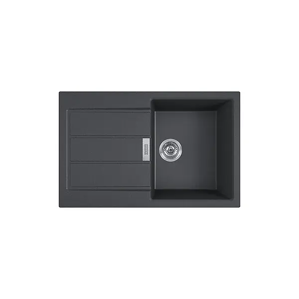 Franke SIRIUS - 2.0 S2D 611-78 Tectonite® Evier à encastrer Noir Prix Promo