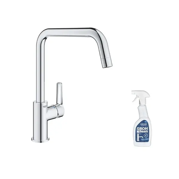 Robinet de cuisine monocommande Start 2021 chromé + nettoyant GrohClean GROHE Retour Gratuit