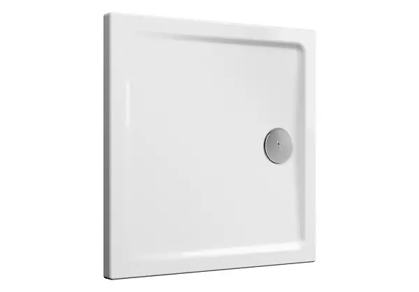 Receveur de douche - Cascade (sans bonde) - 1000 x 800 x 40mm - BLANC - 3 faces émaillées PN12 blanc VITRA Commander Vite