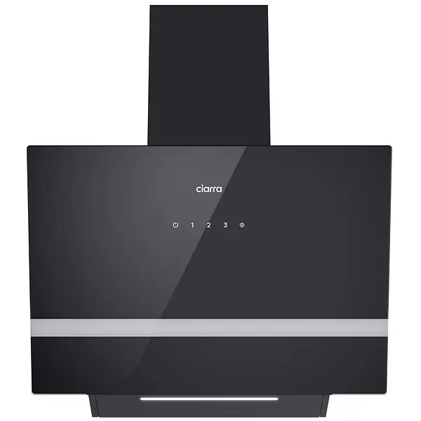 Hotte Murale Inclinée 60cm 650m³/h WIFI 4 Vitesses de Ventilation CD6736HB CIARRA Achat Immédiat