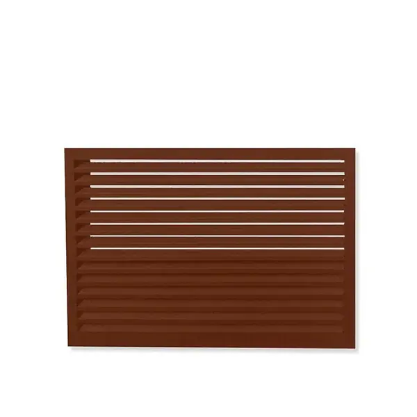 Face dos pour cache en aluminium brun rouge taille L - DECOCLIM - 23AL8012-DOS Jusqu'à Épuisement Des Stocks
