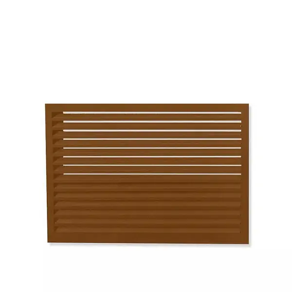 Face dos pour cache en aluminium brun argile taille L - DECOCLIM - 23AL8003-DOS Promotion