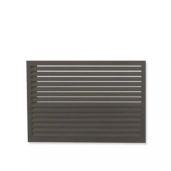 Quantité Limitée Face dos pour cache en aluminium gris terre d‘ombre taille L - DECOCLIM - 23AL7022-DOS