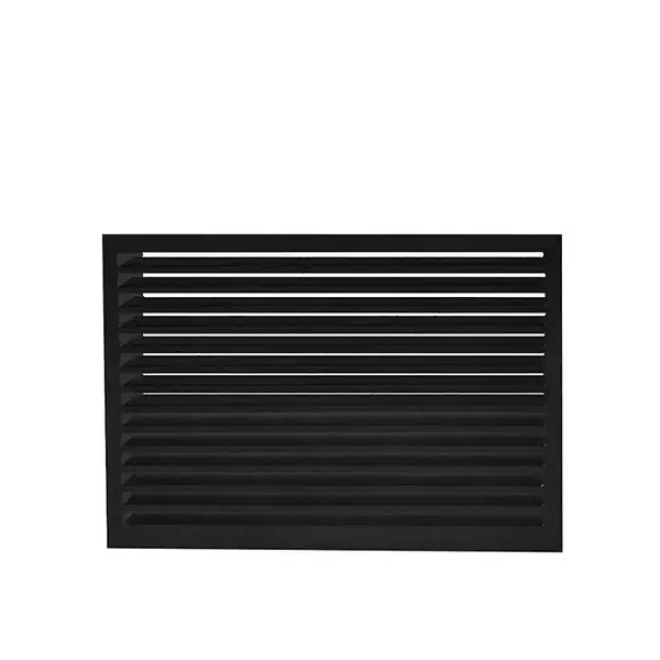 Face dos pour cache en aluminium noir foncé taille L - DECOCLIM - 23AL9005-DOS Offre Du Jour