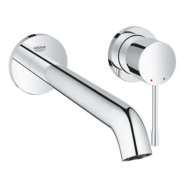 Grohe Essence Mitigeur lavabo monocommande montage mural, 2 trous taille L, Chrome (G-29193001) Offre Exclusive