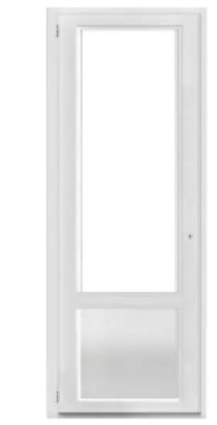 Porte-fenêtre PVC blanc 1 vantail - OF gauche - H.205xL.80cm QUADROFORM Soldes