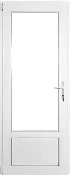 Porte-fenêtre PVC 1 vantail ouverture droite - 215x80 cm QUADROFORM Solde