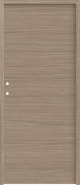 Bloc-porte poussant gauche MDF - Chêne foncé - H.204xl.73cm BALLAY Acheter En Ligne