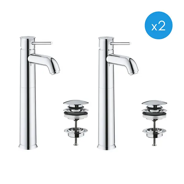 Start Classic Lot de 2 mitigeurs monocommande lavabo taille XL (23784000-DUO) GROHE Solde