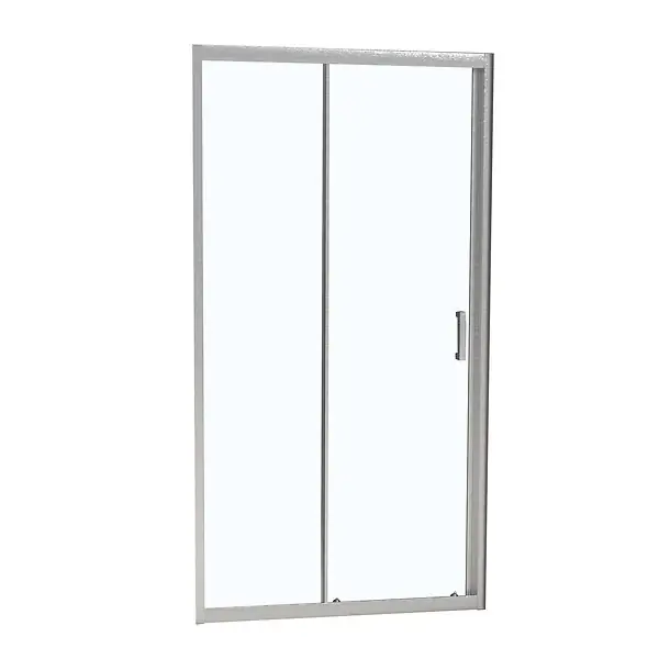 Soldes Porte douche coulissante réversible - L.120xH.190cm KINDFORD