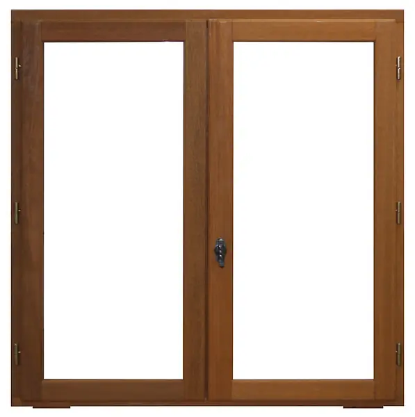 Offre Du Jour Fenêtre 2 vantaux en bois exotique Meranti - H.105xl.100cm TOTEM
