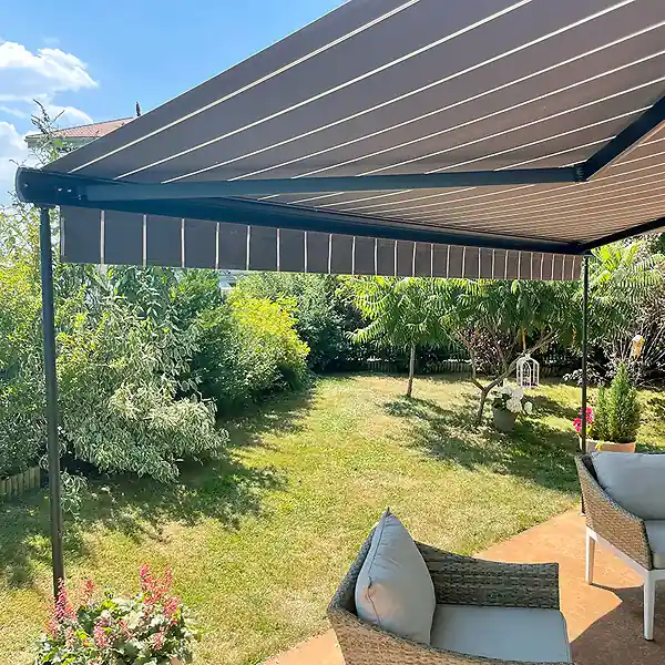 Jusqu'à Épuisement Des Stocks Poteaux télescopiques pour store banne hauteur 170 à 260 cm - Anthracite COTE STORE