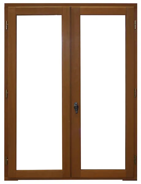 Acheter En Ligne Fenêtre bois exotique Meranti 2 vantaux - 135x80cm TOTEM