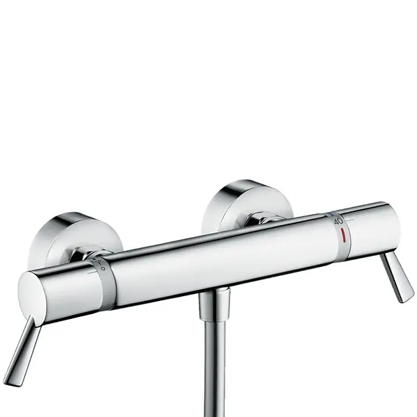 Solde Ecostat Comfort Care Mitigeur PMR Thermostatique de douche avec Limiteur de température réglable, Chrome (13117000) HANSGROHE