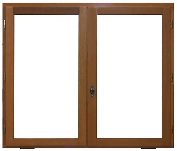 Fenêtre 2 vantaux en bois meranti - H.105xL.120cm TOTEM Meilleure Vente