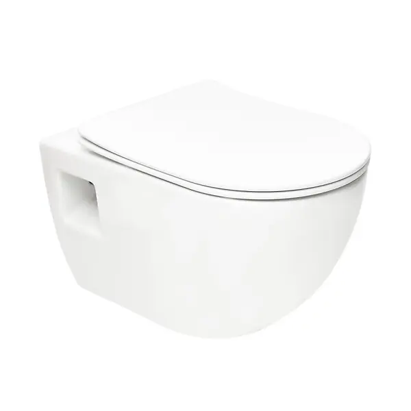Dernière Chance Swiss Aqua Technologies Project WC suspendu sans bride avec abatant softclose, blanc (SATWCPRO010RREXP)