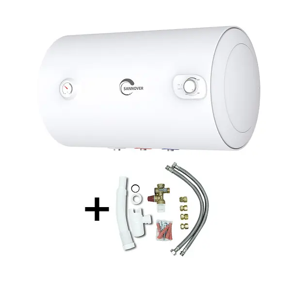 Expédié Aujourd'hui Chauffe Eau Electrique Mural Blindé Horizontal Bypso Sannover 80 Litres + Kit d‘Installation Complet NF