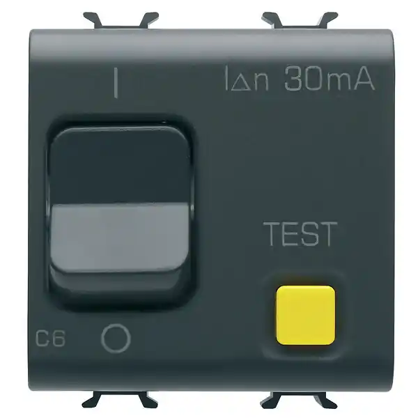 Satisfait Ou Remboursé Disjoncteur différentiel 1P+N 6 A - 30 mA - 230 V - 3 kA - ChoruSmart 2 modules Blanc mat - GEWISS - GW12483