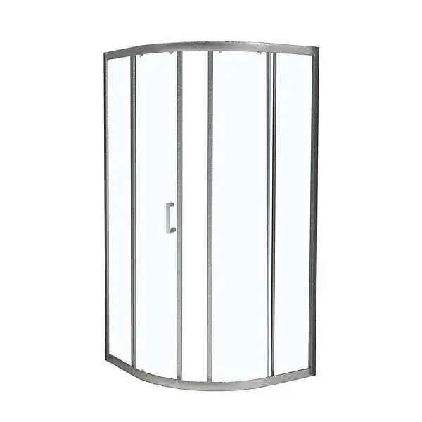 Angle de douche quart de cercle verre transparent - 90x90cm KINDFORD Expédition Rapide