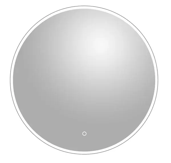 Vente Flash Miroir rond lumineux LED MP GLASS - Argent - Diam.90cm