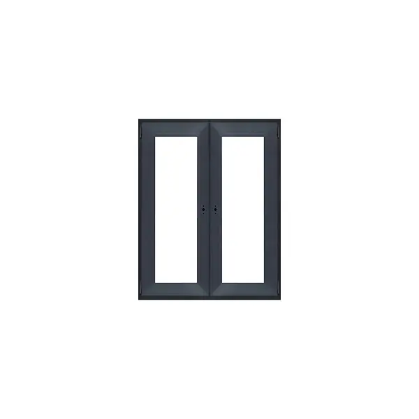 Quantité Limitée Fenêtre PVC 2 vantaux Anthracite - 105x80 cm QUADROFORM