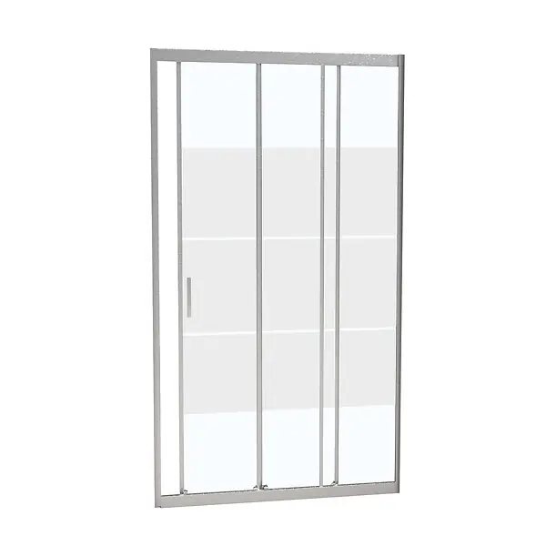 Dernier Modèle Porte de douche coulissante verre dépoli - l90xH190cm KINDFORD