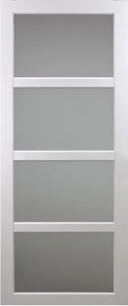 Offre Limitée Porte Coulissante Tana blanc Vitrée H204 x L63 cm GD MENUISERIES