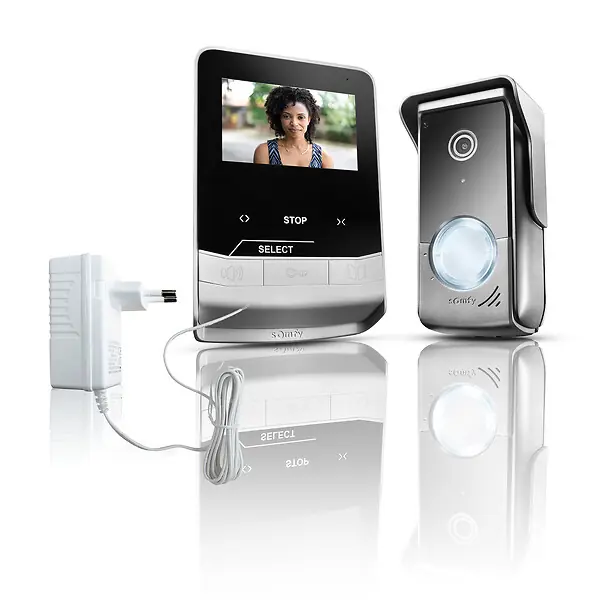 Visiophone filaire - Somfy V100+ - Noir - Écran 4,3 pouces Prix Promo