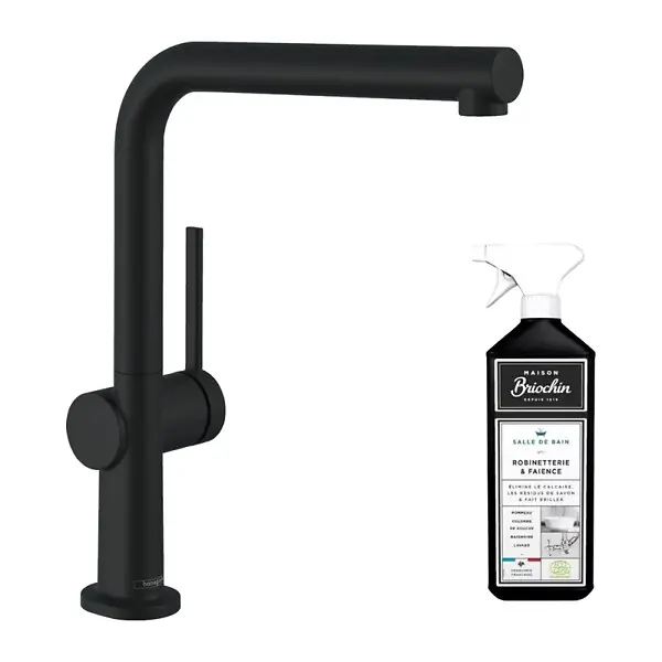 Robinet de cuisine Talis M54 270 noir mat + nettoyant Briochin HANSGROHE Offre Spéciale