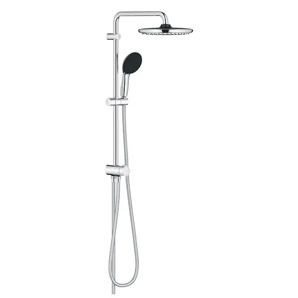 Vitalio Start System 250 Colonne de douche avec inverseur manuel + Douche de tête 2 jets + Douchette 2 jets, chrome (G26680001) GROHE Vente Directe