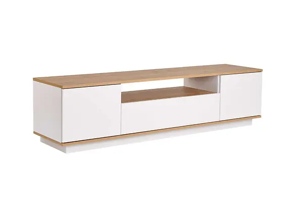 Meuble TV en bois "Veramont" - 180 x 44 x 44 cm - Marron clair HABITAT ET JARDIN Super Prix