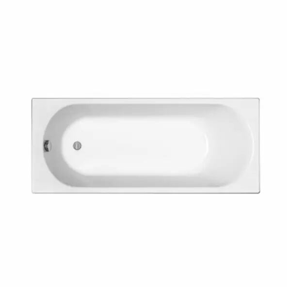 Expédition Rapide Opal Plus 160 x 70 cm Baignoire droite avec pieds 180 L en acrylique, blanc (XWP1260000) KOLO BY GEBERIT