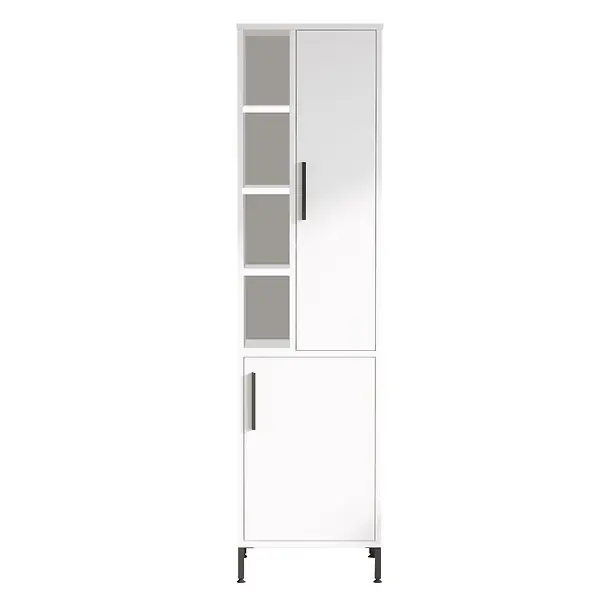 Armoire multifonctionnelle en bois "Vile" - 45 x 35 x 174 cm - Blanc HABITAT ET JARDIN Livraison Express
