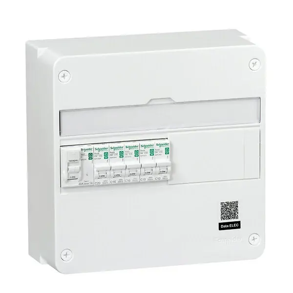 Bon Marché Tableau électrique équipé 1 rangée 13 modules RESI9 - Blanc SCHNEIDER ELECTRIC