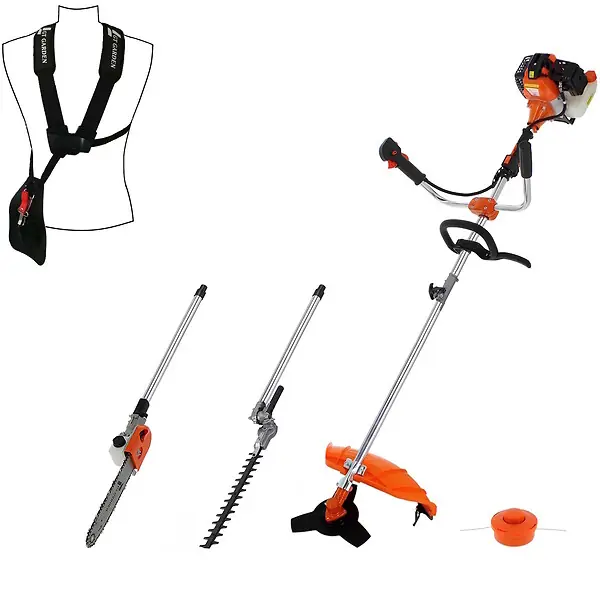 Multifonction thermique 4 en 1 avec guidon tronçonneuse - débroussailleuse - taille-haies GT GARDEN Expédié Aujourd'hui