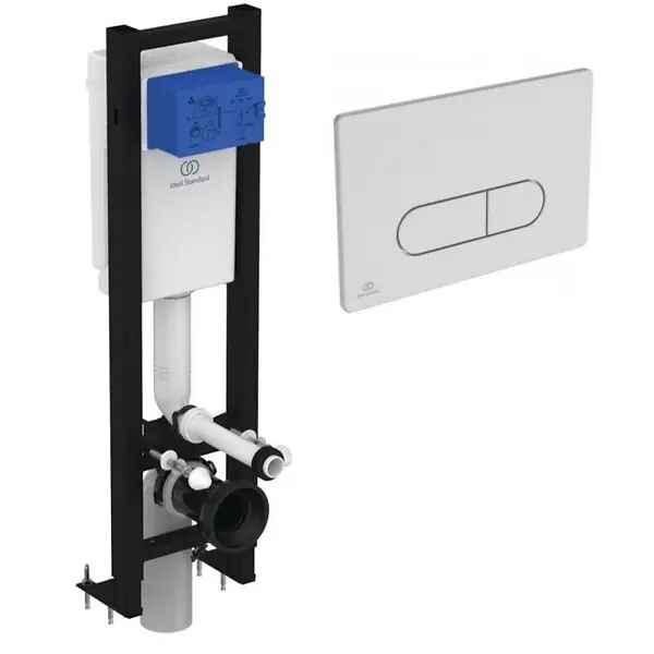 Achetez Aujourd'hui Bati-support Ideal Standard autoportant gain de place éco certifié NF + plaque carrée