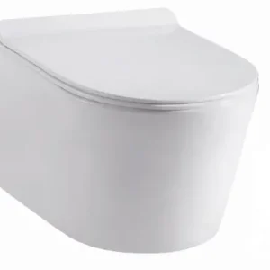 Bon Plan Cuvette WC suspendue céramique - Luxe - Blanche - Sans bride