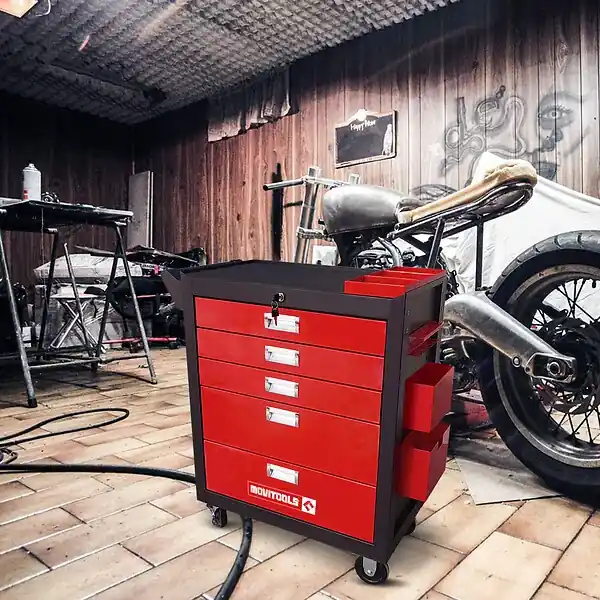 Servante d‘atelier 5 tiroirs + accessoires MOVITOOLS Marque