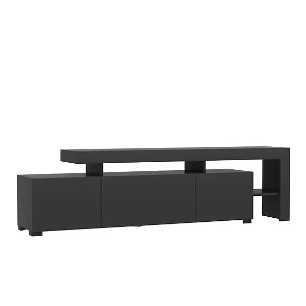 Meuble TV en bois "Beliz" - 192 x 37 x 53 cm - Anthracite HABITAT ET JARDIN Promotion