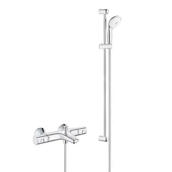 Tempesta 100 ensemble de douche complet 3 jets + mitigeur thermostatique bain/douche 1/2", chrome (34598000-28789002) GROHE Achat Immédiat
