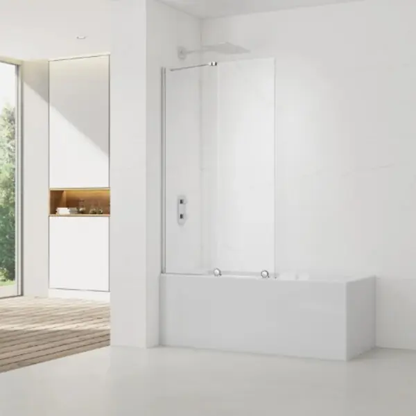 Meilleur Prix Swiss Aqua Technologies Walk-In Xmotion Pare baignoire 150x117,5 cm, chrome (SATWIXMVZ150)