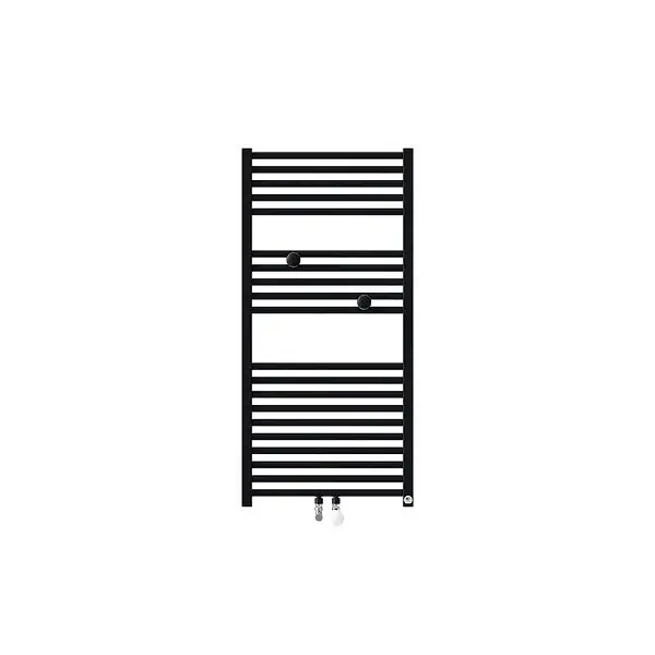 Commande En Gros Sèche-serviettes eau chaude Riva 4 Thermor - Noir Carbone - 487W - Raccordement central