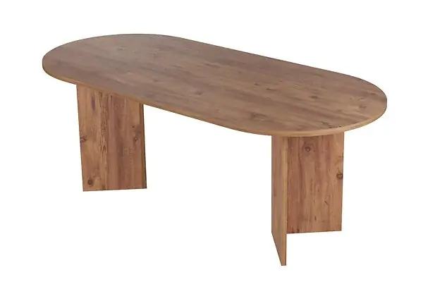 Dernière Chance Table à manger en bois "Sabella" 200 x 90 x 75 cm - Pin atlantique HABITAT ET JARDIN