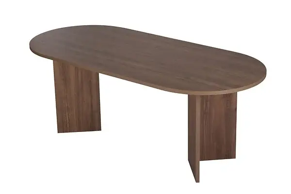Meilleur Prix Table à manger en bois "Sabella" 200 x 90 x 75 cm - Noyer HABITAT ET JARDIN