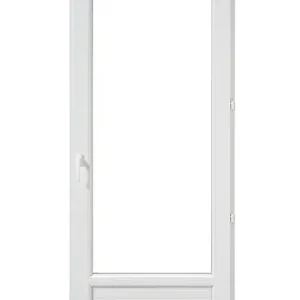 Achat Immédiat Porte-fenêtre PVC 1 vantail - Blanc - 215x80cm