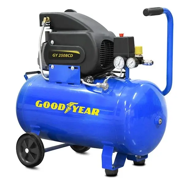 Achat Immédiat Compresseur d‘air Silencieux 50 Litres 8 bar 2CV 1.5KW 115 PSI GOODYEAR