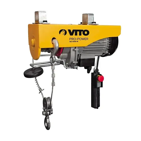 Soldes Palan électrique 1000W 250/500 kg 12 mètres max de levage VITO