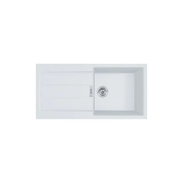 Franke Sirius 2.0 S2D 611-100 Tectonite évier à encastrer 1 bac XL avec égouttoir Blanc Super Prix